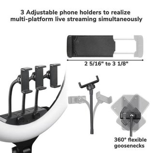 LED Ring Light 18" with Tripod    01RLK002-LED18IN.V2