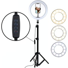 12" Selfie LED Ring Light Kit w/ Tripod - X002B16GWD
