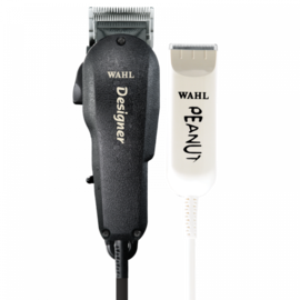 Wahl Wahl All Star Combo Corded Designer Adjustable Blade Clipper & Peanut Trimmer w/ Guides 8331