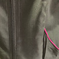 Niso Niso Hair Stylist Zippered Jacket Pink Stripes Collar