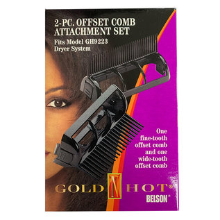 Gold 'N Hot *CLOSEOUT* Gold 'N Hot 2pc Offset Comb Attachment Set Fit GH9223 Dryer