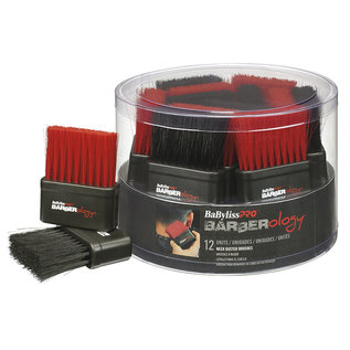 BabylissPRO BabylissPRO Barberology Neck Duster Black & Red Bristles 12pcs Display [CS]