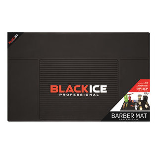 Black Ice Black Ice Professional Barber Station Mat Anti-Slip & Heat Resistant 17.7"W x 11.8"H