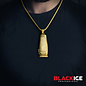 Black Ice Black Ice Barber's Jewelry Pendant Chain Necklace Gold