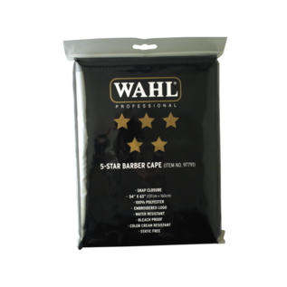 Wahl Wahl 5 Star Polyester Barber Styling Cutting Cape Snap Closure 54"x63"