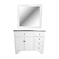 Maybelle Traditional Vanity Styling Station with Mirror