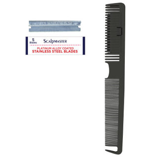 ScalpMaster ScalpMaster 2 Way Razor Comb with 5pc Blades