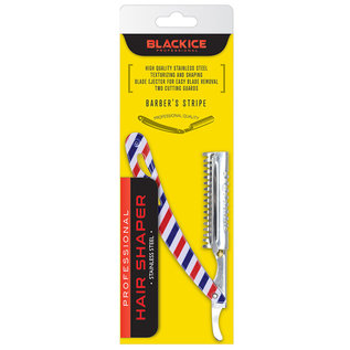 Black Ice Black Ice Hair Shaper Stainless Steel "Barber's Stripe"