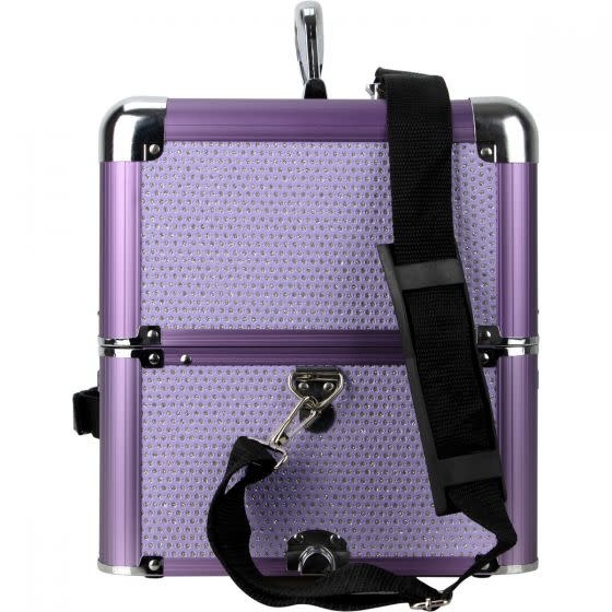 Makeup Train Case, Purple Krystal