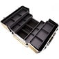 Diamond Cosmetic Makeup Hard Case with Dividers & Extendable Trays