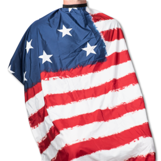 Campbell's Campbell's USA Flag Cutting Styling Cape Snap Closure 45"x60"