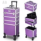 Byootique Byootique 4-in-1 Rolling Beauty Makeup Hard Case Cosmetic Trolley Organizer Lockable