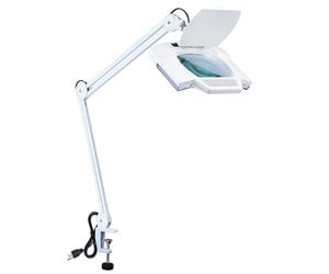 TheLAShop 5-Diopter Clamp-On Illuminated Magnifier Lamp Magnifying Lig –