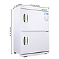 2-in-1 Electric Dual Cabinet UV light Sterilizer Hot Towel Warmer 46L