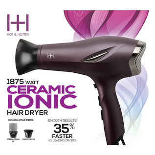Hot & Hotter Hot & Hotter Ceramic Ionic Hair Blow Dryer 1875W Purple