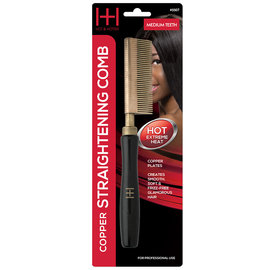 Hot & Hotter Hot & Hotter Copper Straightening Comb Medium Teeth 5507