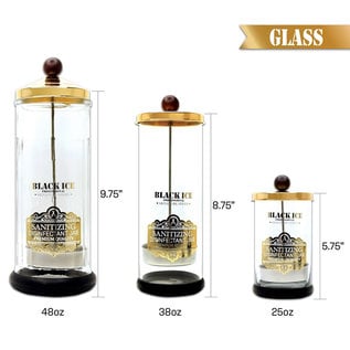 Black Ice Black Ice Signature Series Glass Sanitizing Disinfectant Jar