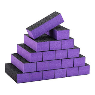 DL Professional DL Professional Sanding Nail Buffer Block Purple/Coarse 20pcs
