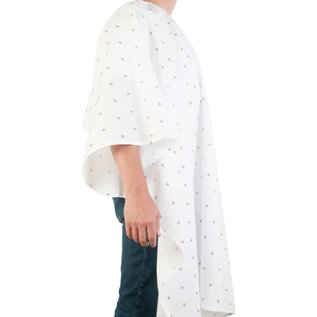 Barber Strong Barber Strong Cape NanoShield Polyester Hook Closure White | Barber Shield 54"x64"
