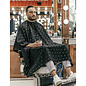 Barber Strong Barber Strong Cutting Styling Cape NanoShield Polyester Hook Closure Black | Gold Shield 55"x65"