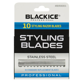 Black Ice Black Ice Replacement Standard Styling Hair Shaper Razor Blades 10pcs  BIRB001