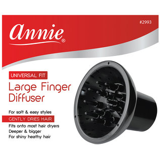 Annie Annie Large Finger Diffuser Attachment Universal Fit for Hair Blow Dryer   2993