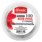 Annie Annie 2" Crimped Bob Pins Black 100ct | Jar