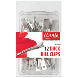 Annie Annie Duck Bill Clips Nickel Plated 12ct 3085