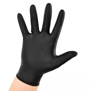 Phantom Phantom Black Powder Free Examination Latex Gloves 100pcs