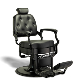 Adams Barber Salon Styling & Shaving Chair Black | Black