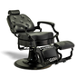 Adams Barber Salon Styling & Shaving Chair Black | Black