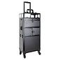 Just Case 2-in-1 Rolling Beauty Makeup & Nail  3 Tier Hard Case Cosmetic Trolley Organizer Lockable