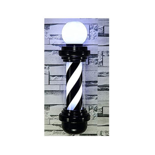 Berkeley Berkeley LED Barber Pole w/ Lamp Black | White