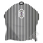 Shave Factory Shave Factory Styling Cutting Cape Hook Closure 59"X62" Stripe w/ Barber Pole   SF217A