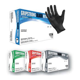 SemperMed SemperMed Gripstrong Black Nitrile Powder Free Gloves 100pcs Black