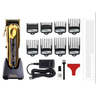 Wahl Wahl 5 Star Series Magic Clip Adjustable Blade Cordless Clipper w/ Guides Black | Gold 8148-700