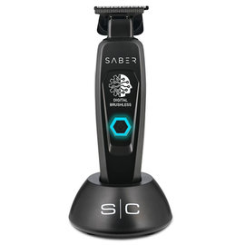 StyleCraft StyleCraft Pro Saber Metal Cordless Trimmer with Brushless Motor Black - SC403B