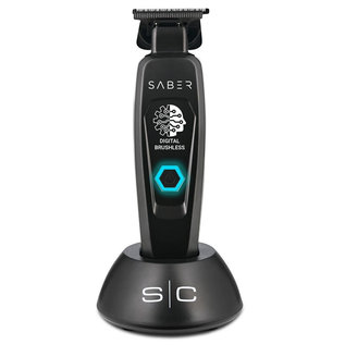 StyleCraft StyleCraft Pro Saber Metal Cordless Trimmer with Brushless Motor Black - SC403B