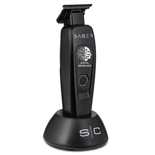 StyleCraft StyleCraft Pro Saber Metal Cordless Trimmer with Brushless Motor Black - SC403B