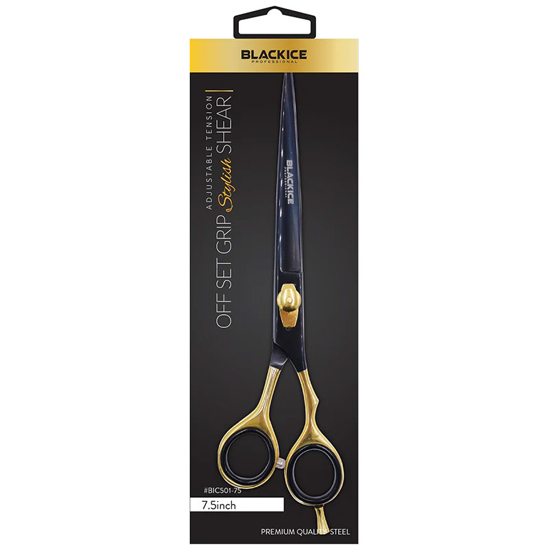 Professional Hair Cutting Scissors (Black) - (ELITE XCB Set)