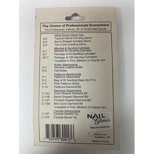 Nail Genie Nail Genie Fine Grit Sanding #S-7F Cylinders 20pcs