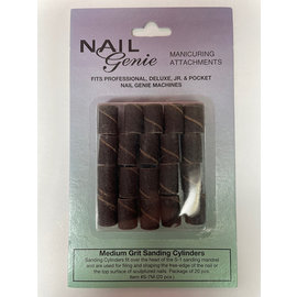 Nail Genie Nail Genie Medium Grit Sanding #S-7M Cylinders 20pcs