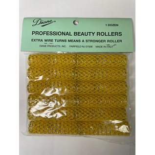 Diane Diane Professional Beauty Rollers Extra Wire Yellow 12pcs