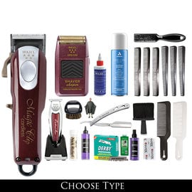 Barber Kit #1E Andis Corded Master Clipper & T-Outliner Trimmer