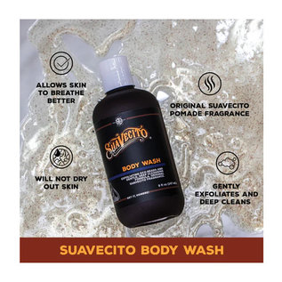 Suavecito Men's Body Wash with Exfoliating Beads 8oz