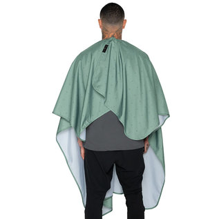 Barber Strong Barber Strong Cutting Styling Cape Polyester Hook Closure Army Green Shield 55"x65"