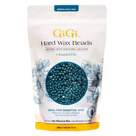 GiGi GiGi Hard Wax Beads Infused with Soothing Azulene + Essential Oils 14oz