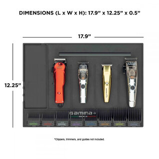 Gamma+ Gamma+ Magnetic Barber Station Organizer Tool Mat with Metal Bar
