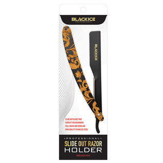 Black Ice Black Ice Slide Out Shaving Straight Razor Blade Holder "Masterpiece"