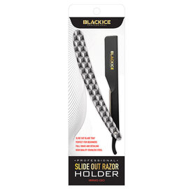 Black Ice Black Ice Slide Out Shaving Straight Razor Blade Holder "Geometrix"